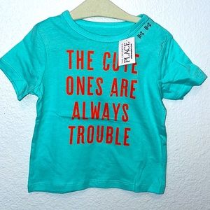 Brand New Children’s Place 12-18 Month Turquoise Print Tshirt Cotton